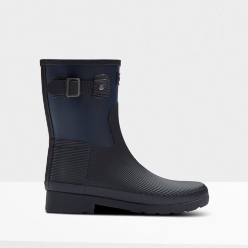 Hunter Refined Texture Block Slim Fit Short Wellies (L379Y) Ireland